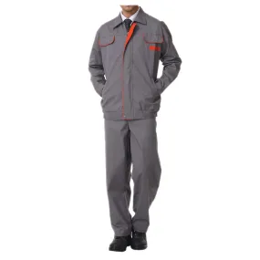 008 Grey With Orange Edge Working Protective Gear Uniform Welder Jacket Winter