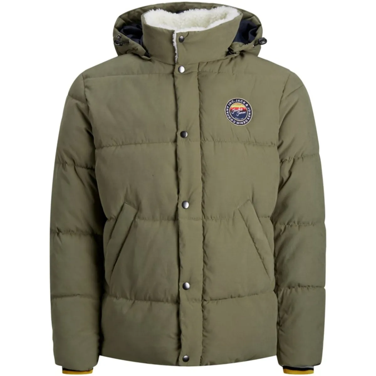 12173726 JJSURE PUFFER JACKET DUSTY OLIIVE