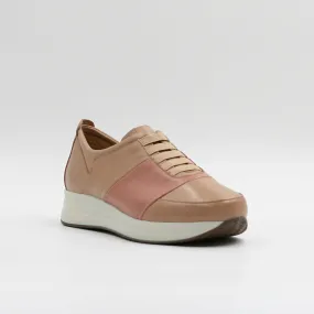 24 Hrs Zapatillas C/Cordón y Elástico Rosado Mujer Casual