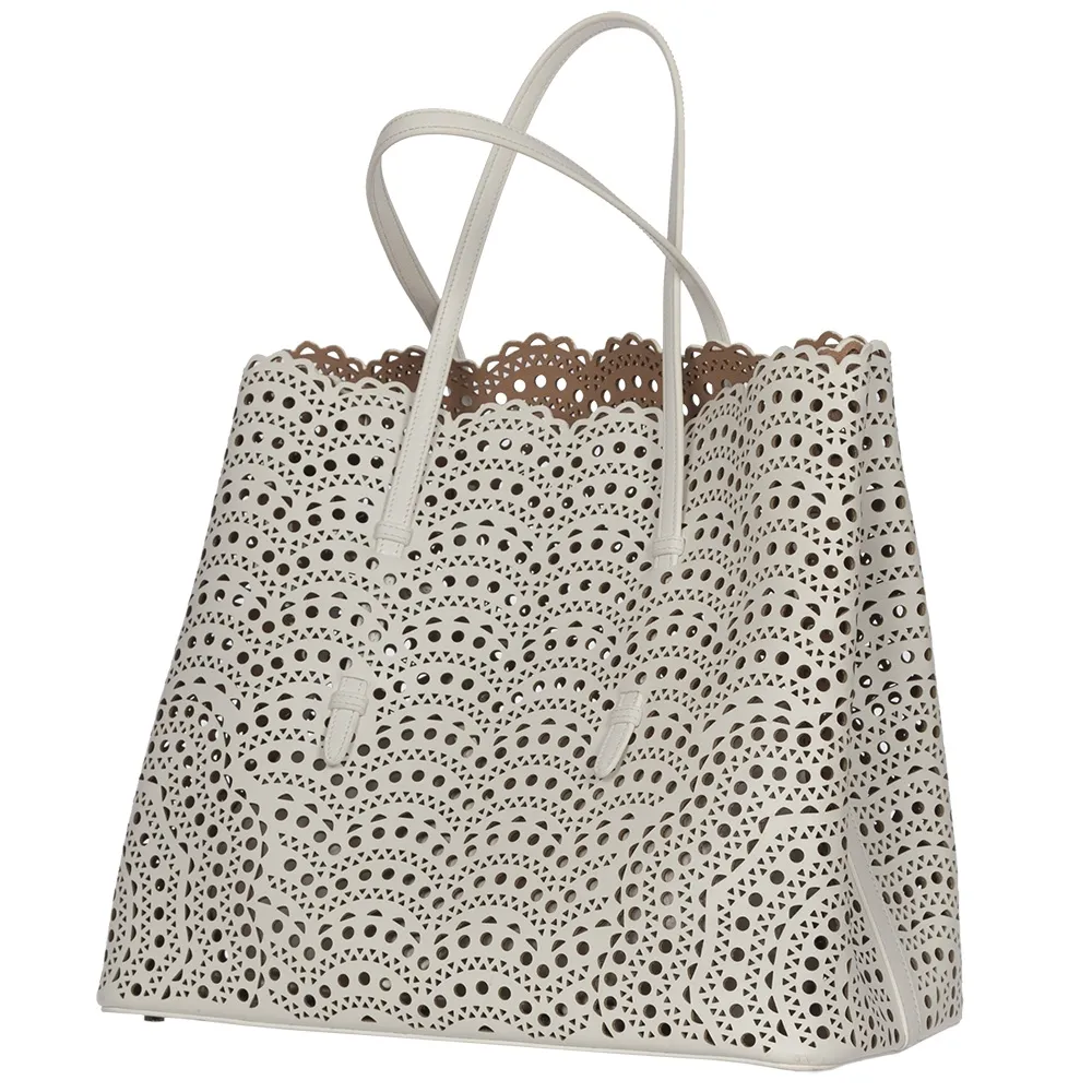 Alaïa Bolso Laser-cut Tote Blanco