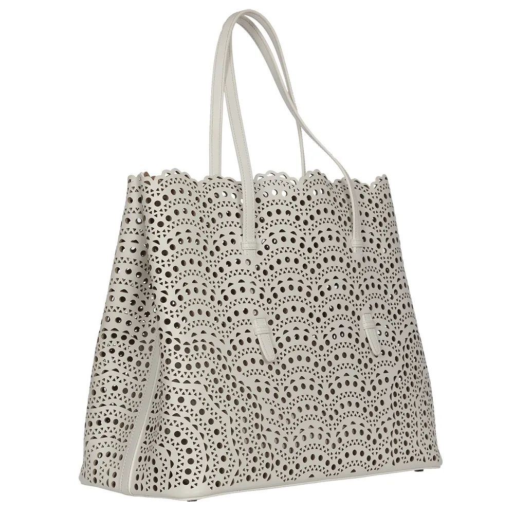 Alaïa Bolso Laser-cut Tote Blanco