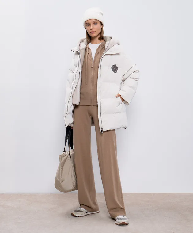 Allude Beige sports jacket made of wool and cashmere