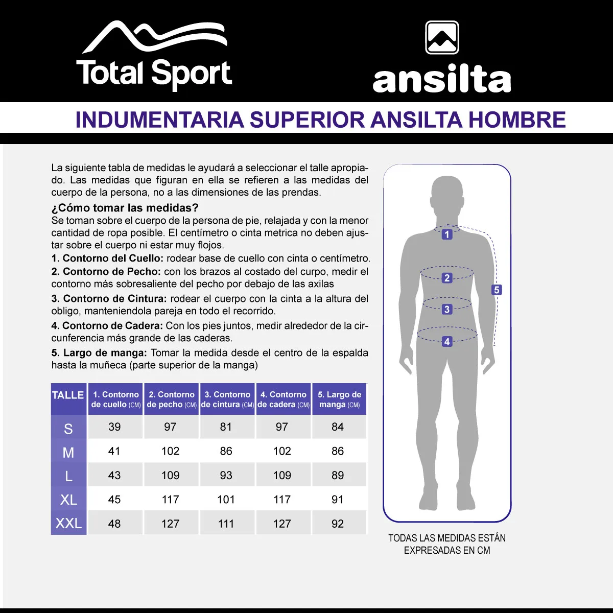 Ansilta Campera Prissa 4 – Hombre – 155114200