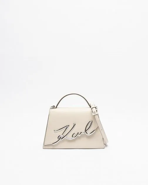 Bandolera Karl Lagerfeld K/Signature 2.0 MD Crossbody Beige