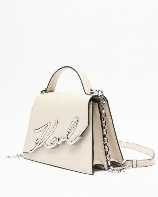 Bandolera Karl Lagerfeld K/Signature 2.0 MD Crossbody Beige