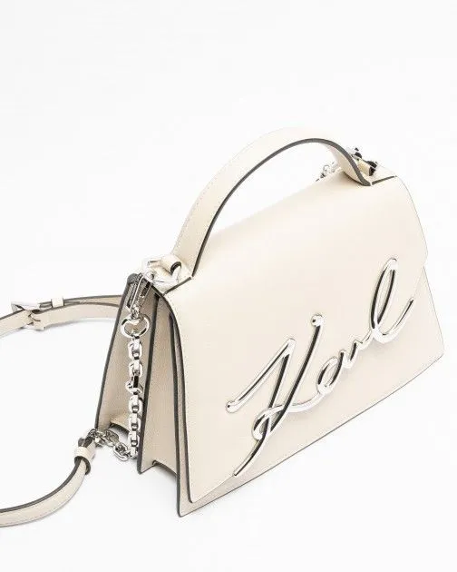 Bandolera Karl Lagerfeld K/Signature 2.0 MD Crossbody Beige