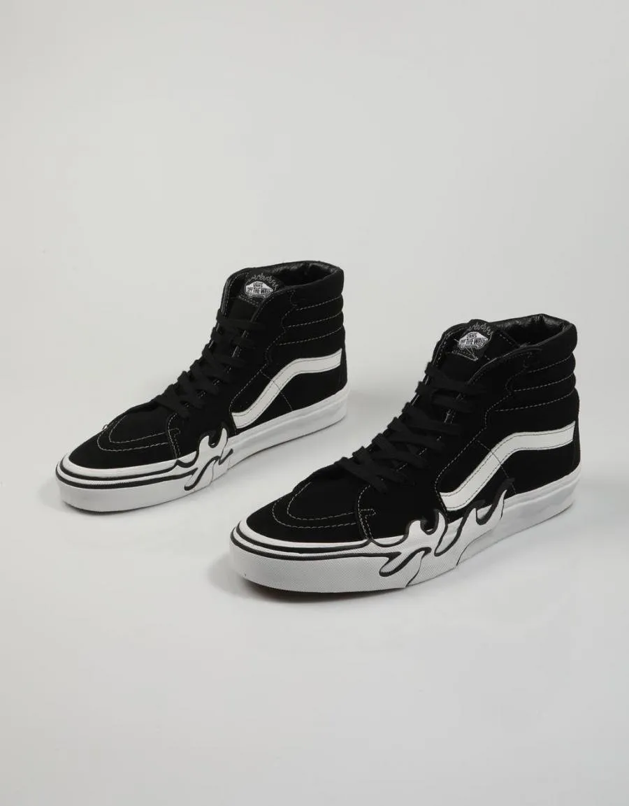  baskets VANS Sk8 Hi Flame en Noir 82024