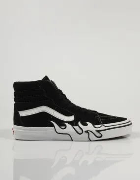  baskets VANS Sk8 Hi Flame en Noir 82024