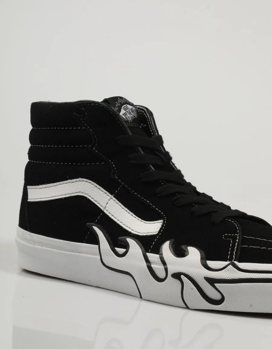  baskets VANS Sk8 Hi Flame en Noir 82024