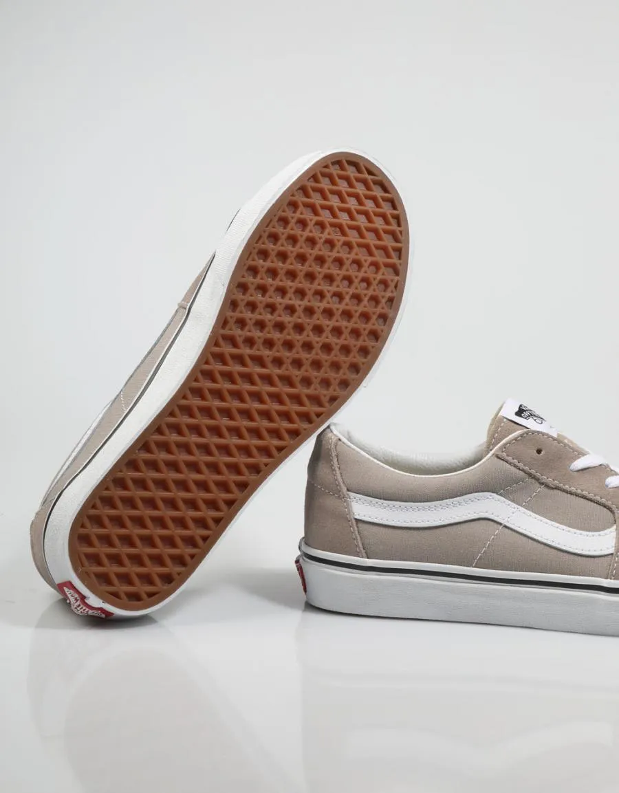  baskets VANS Sk8 Low Suede en Taupe 80215