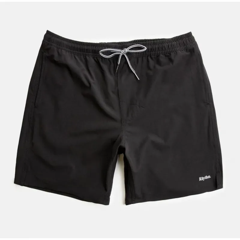 Bañador Rhythm: Classic Beach Short (Black)