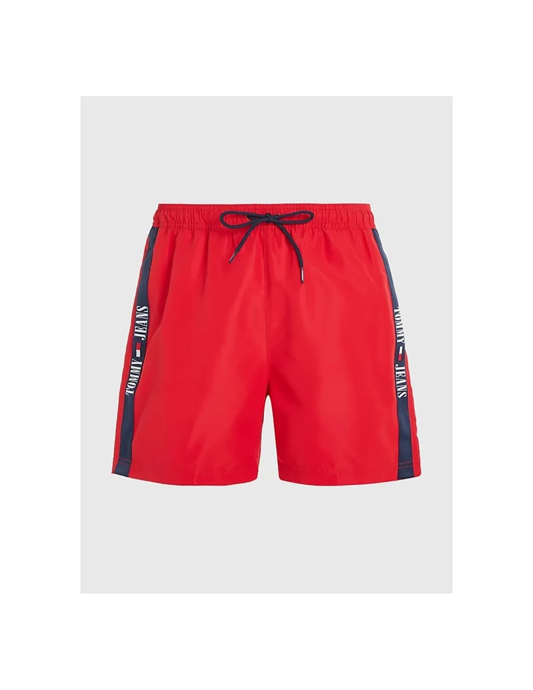 Bañador tipo shorts con bandas laterales y logo de Tommy Jeans