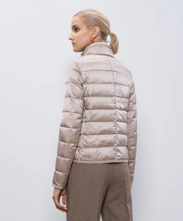 Be Florence Beige quilted down jacket