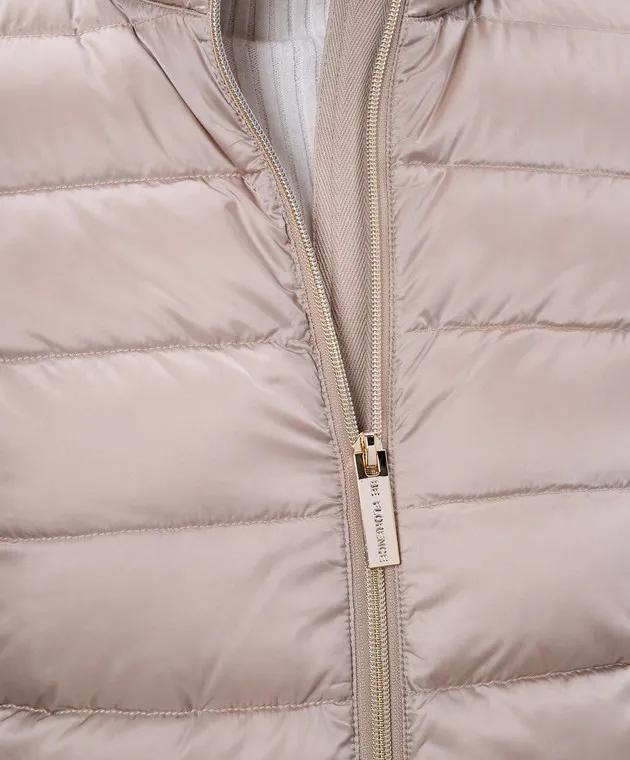 Be Florence Beige quilted down jacket