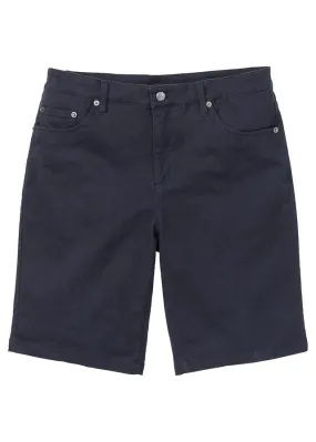 Bermudas elásticas, classic fit Azul oscuro