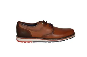 Blucher Liso Piel Cuero Talon Nobuck Marron