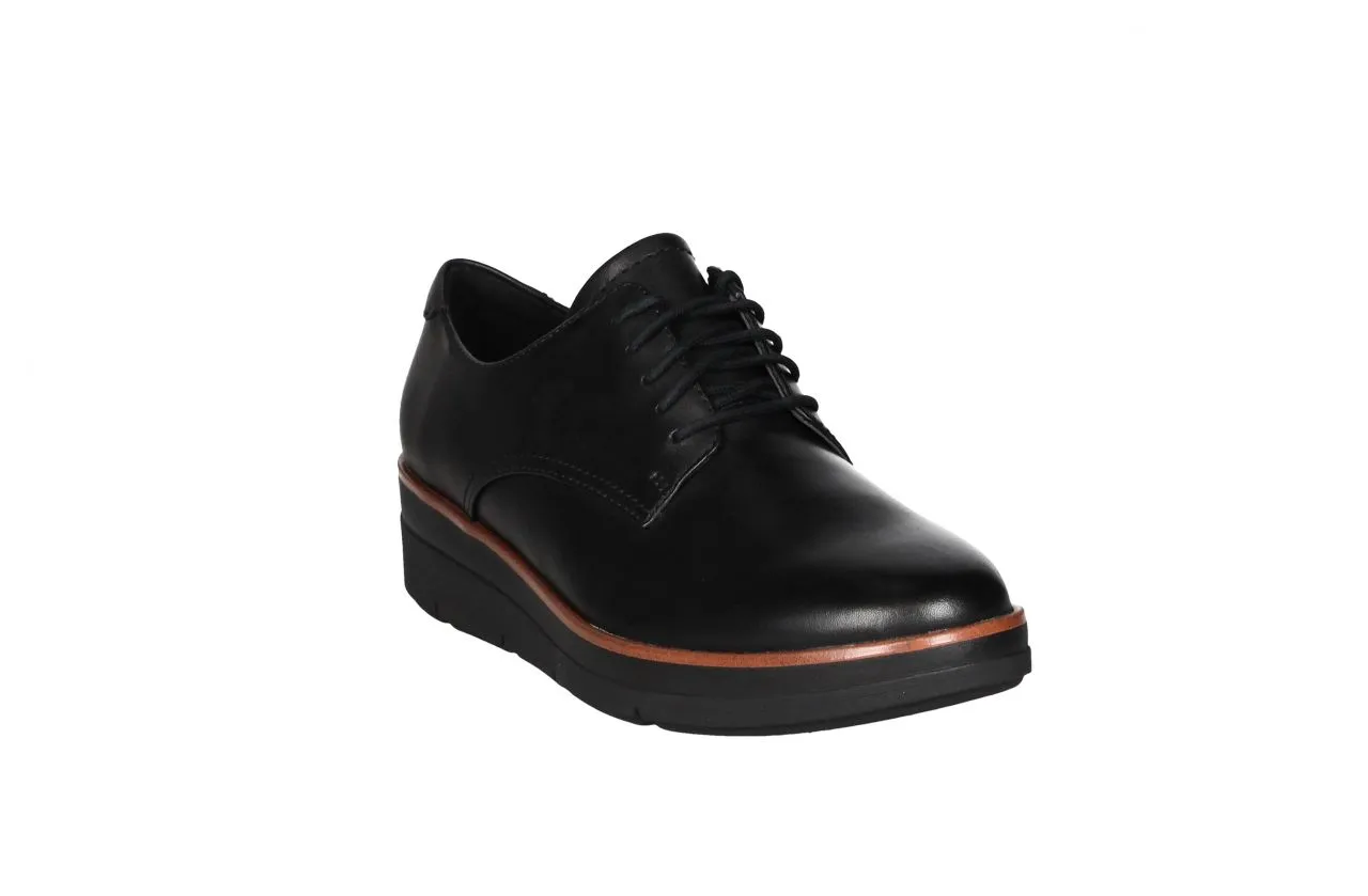 Blucher Piel Negro Cerco Cuero Piso Goma