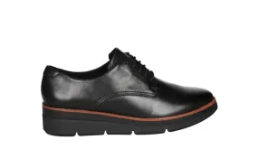 Blucher Piel Negro Cerco Cuero Piso Goma