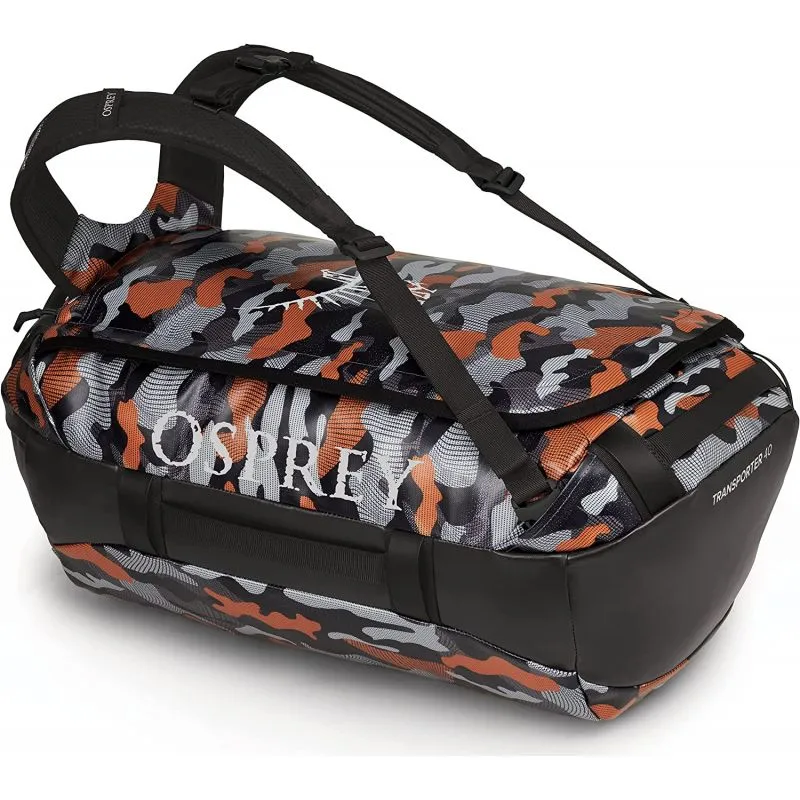 Bolsa de viaje Osprey Transporter 40 (Naranja camuflaje/Negro)