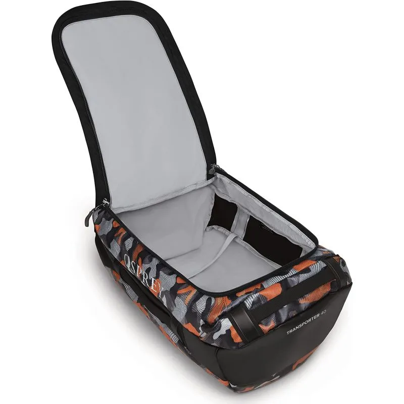 Bolsa de viaje Osprey Transporter 40 (Naranja camuflaje/Negro)