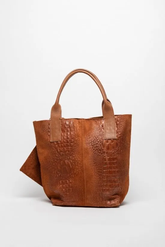 bolso de piel elena - camel