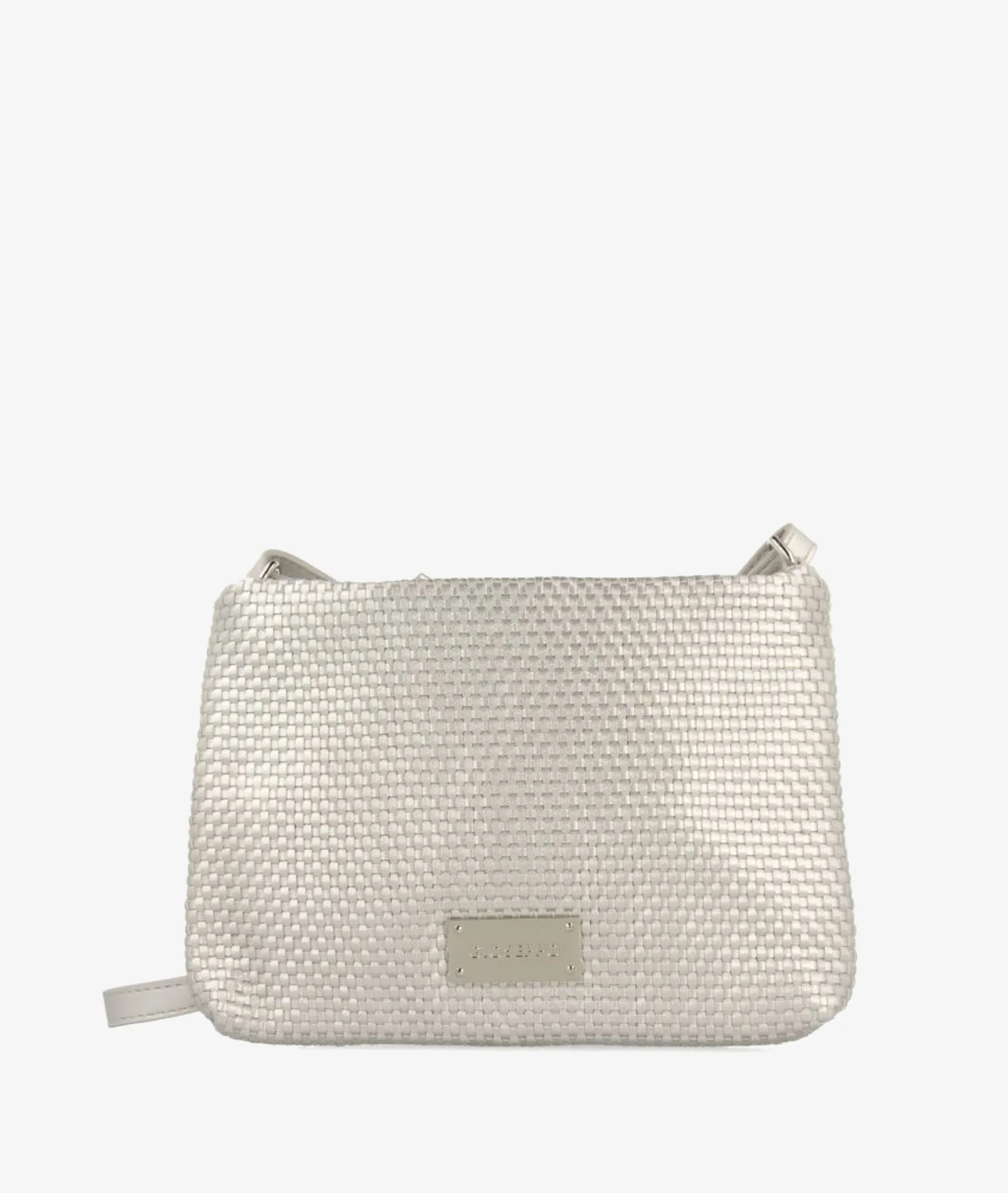 Bolso Gioseppo MORVAH en plata  Medidas 25 x 17 x 3 cmts