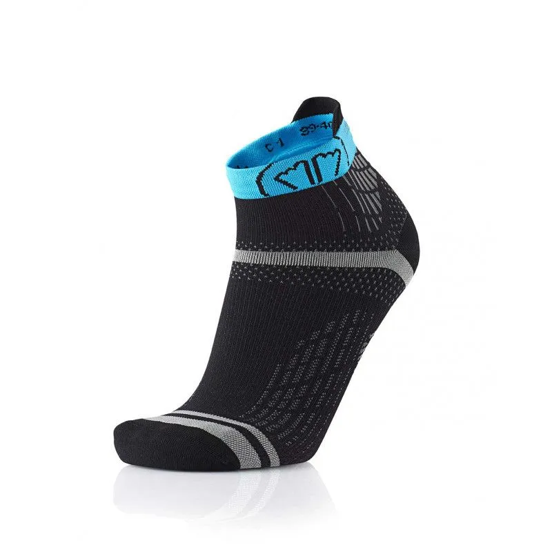 Calcetines de running para mujer SIDAS Run Feel (negro/turquesa)