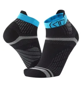 Calcetines de running para mujer SIDAS Run Feel (negro/turquesa)