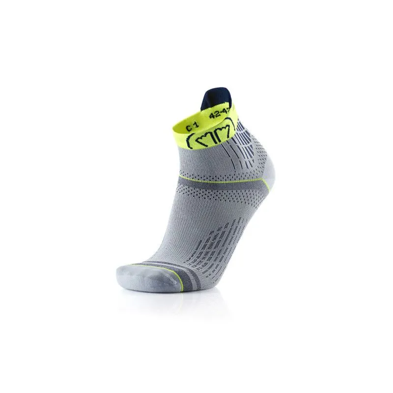 Calcetines de running SIDAS Run Feel (Gris/Amarillo)