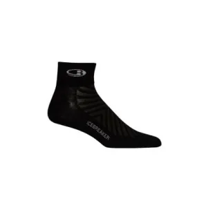 Calcetines Icebreaker Run+ Ultralight Mini (negro/pizarra) para hombre