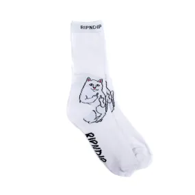 Calcetines RIPNDIP Lord Nermal Mid White