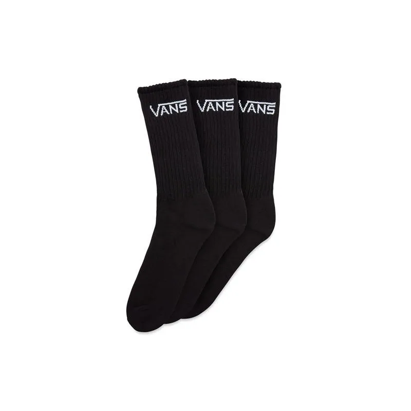 Calcetines Vans Classic Crew 3 Pares - 39.5/42.5 (Negro)