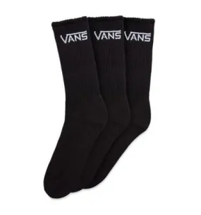 Calcetines Vans Classic Crew 3 Pares - 39.5/42.5 (Negro)