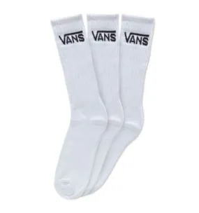 Calcetines Vans Classic Crew 3 Pares - 43/47.5 (Blanco)