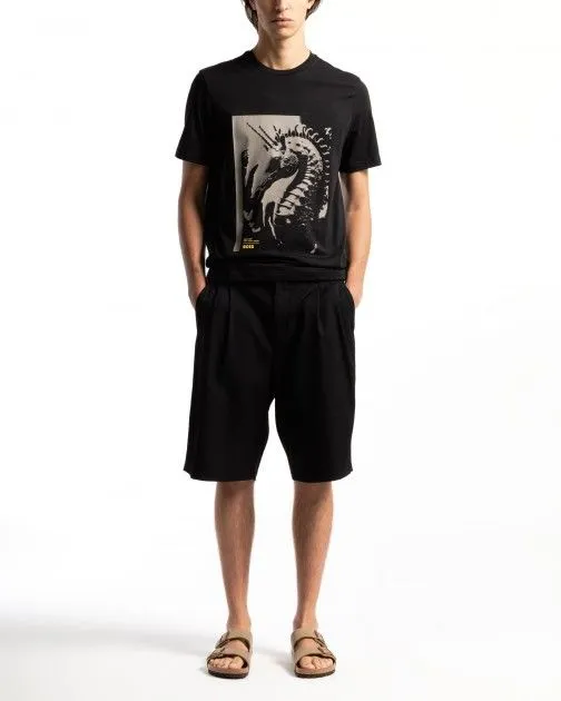 Camiseta Boss Te Sea Horse Negro