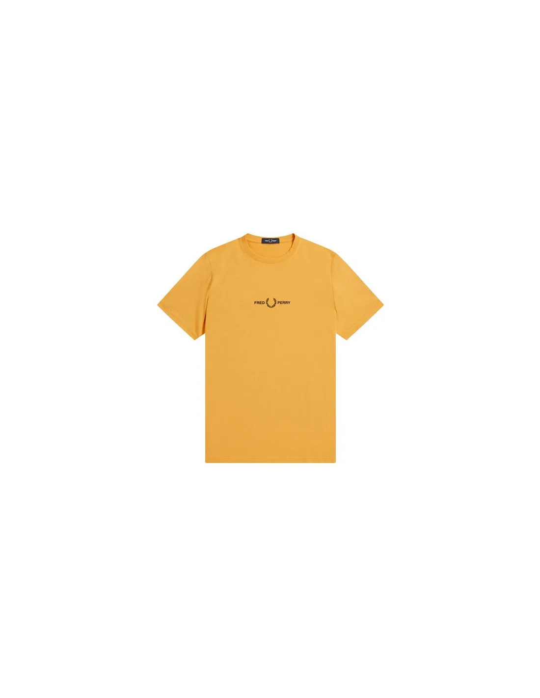 Camiseta Fred Perry Embroidered amarillo Hombre