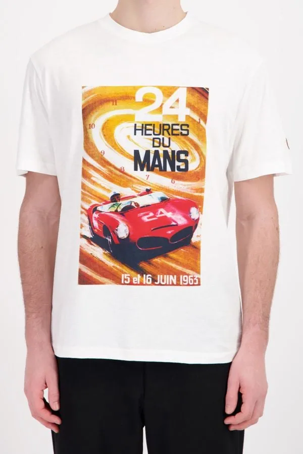 Camiseta Hombre 24H Le Mans Tsm63-002 Ecru