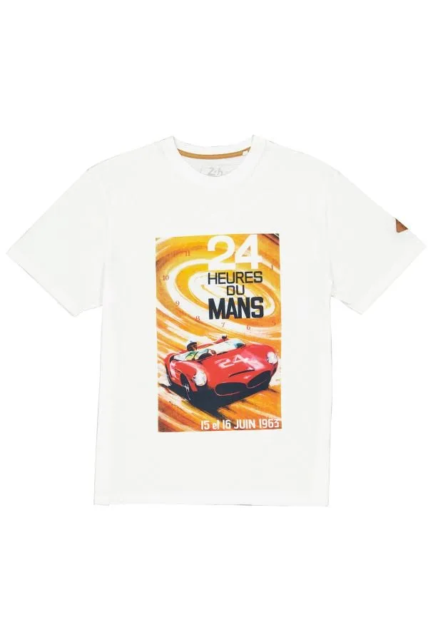 Camiseta Hombre 24H Le Mans Tsm63-002 Ecru