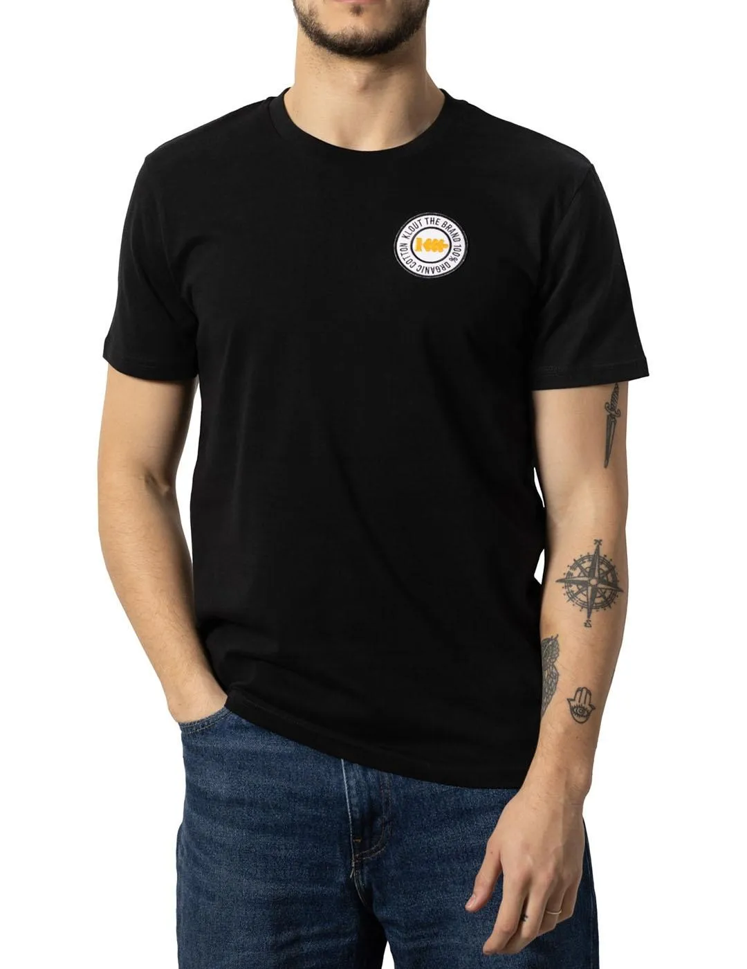 Camiseta Hombre Klout Sello Negra