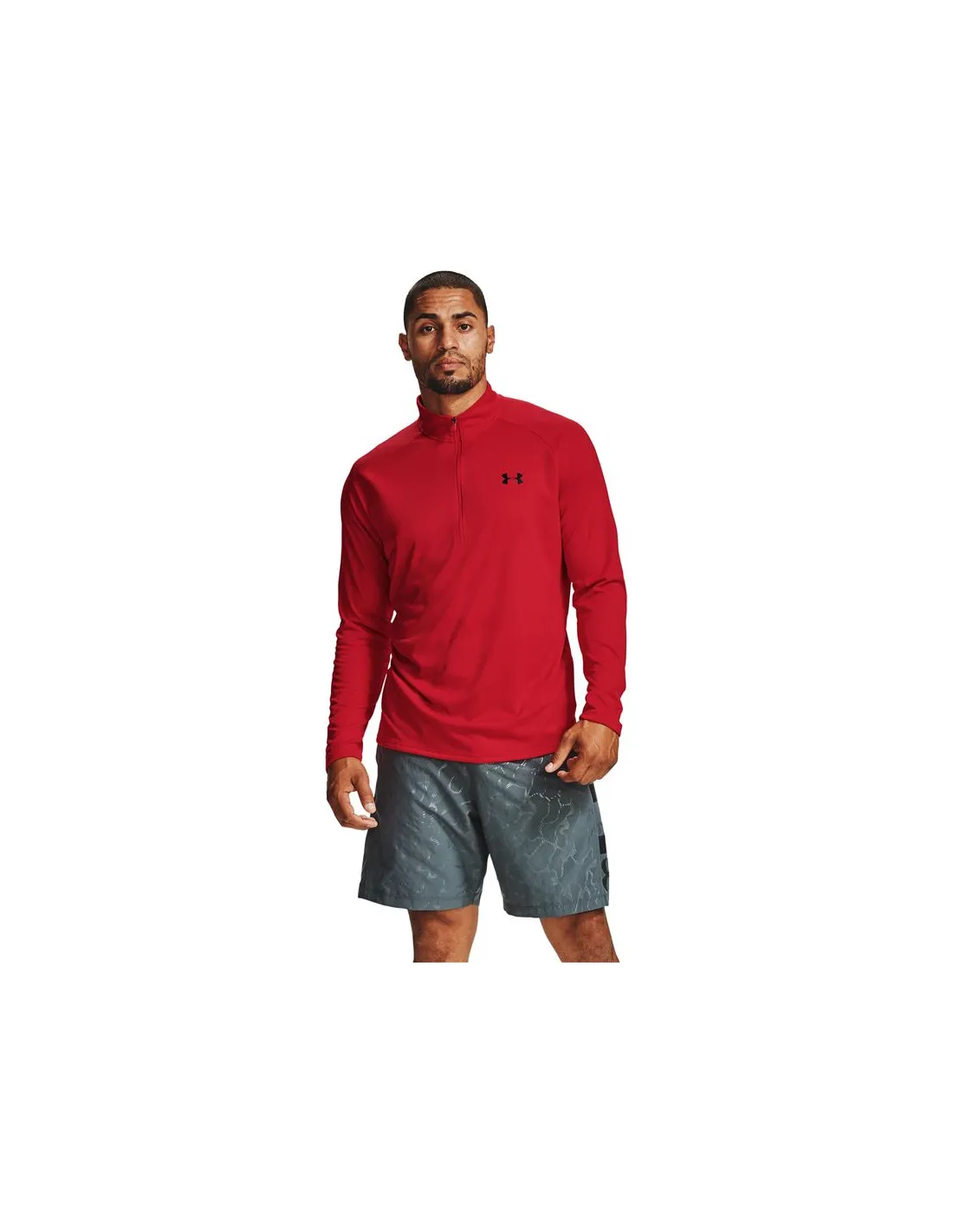 Camiseta Manga Larga Under Armour Tech™ ½ Zip Hombre Red