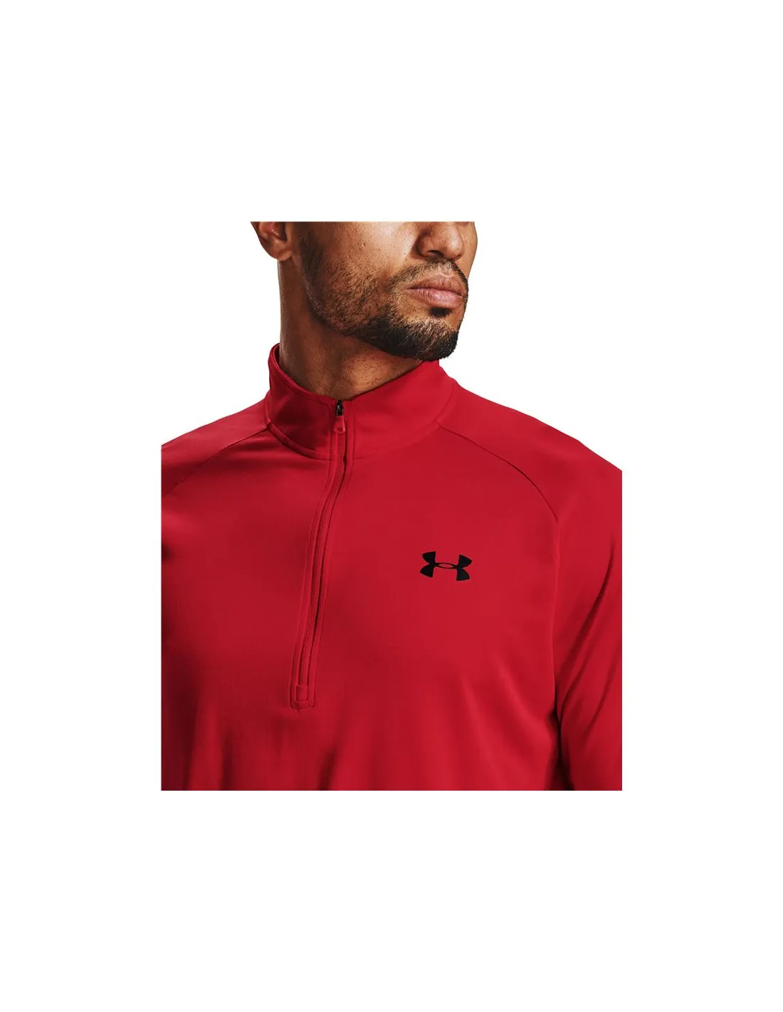 Camiseta Manga Larga Under Armour Tech™ ½ Zip Hombre Red