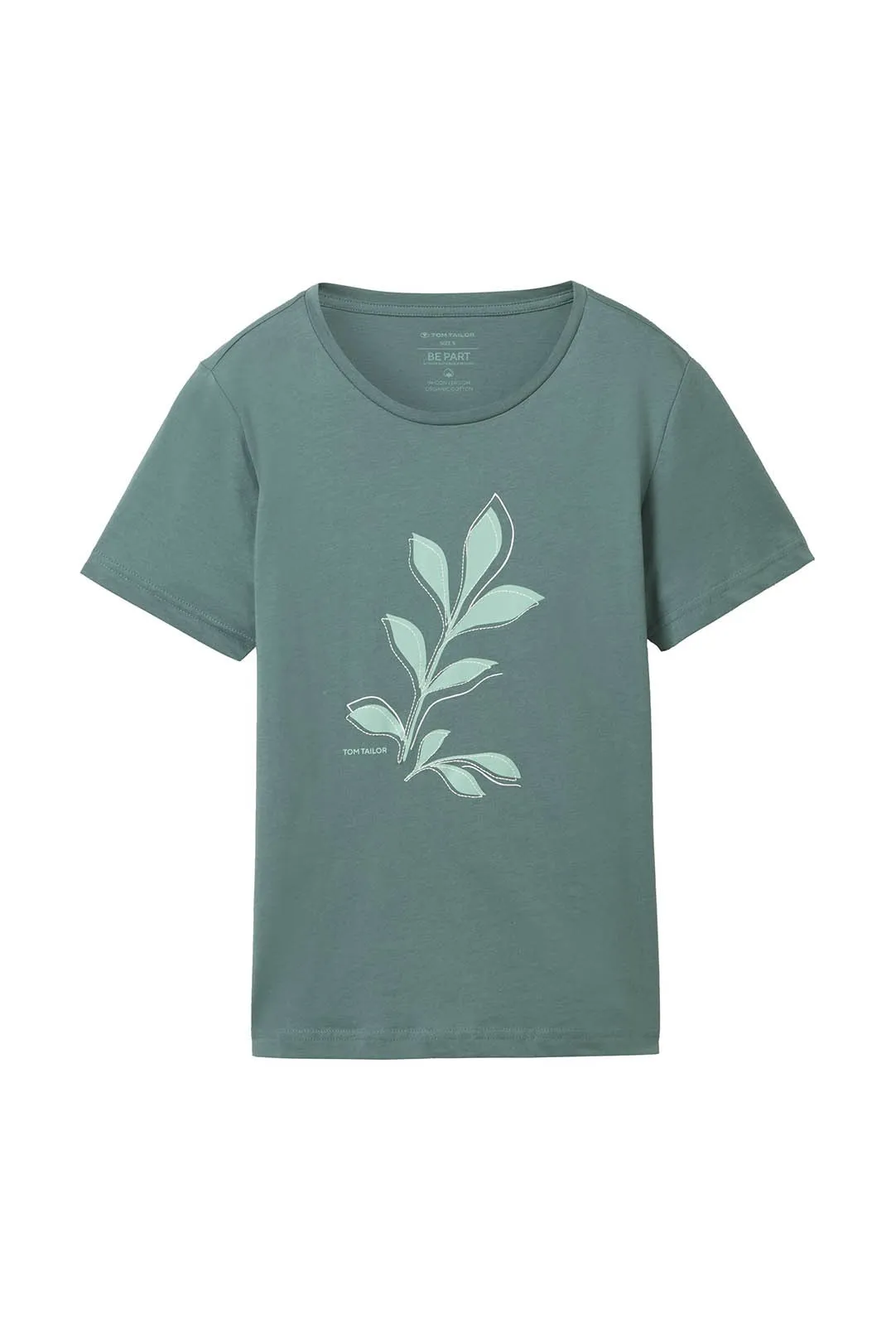 CAMISETA MUJER TOM TAILOR VERDE