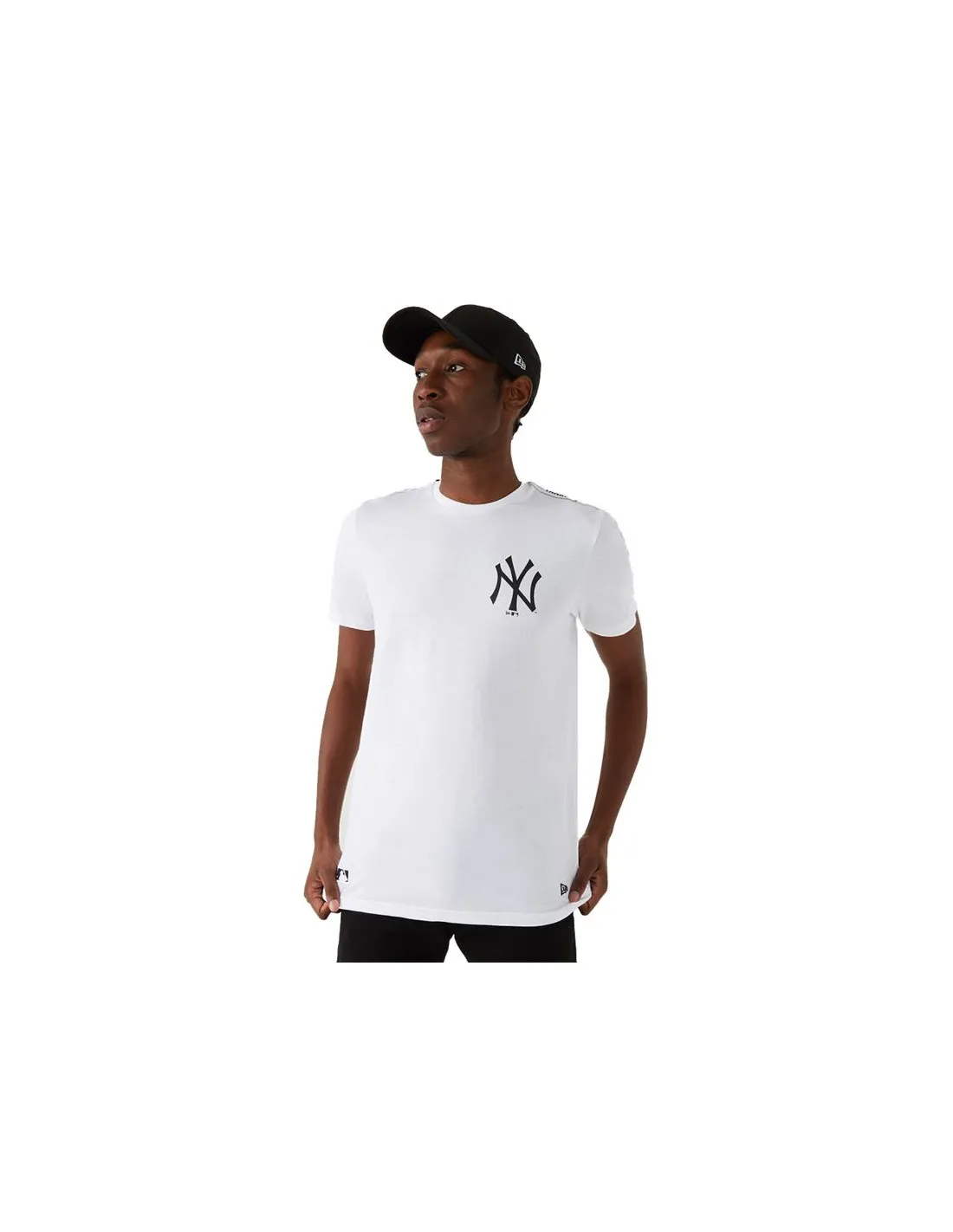 Camiseta New Era NY Yankees Taped Sleeve Blanco