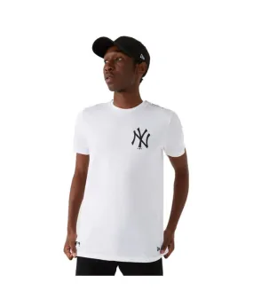 Camiseta New Era NY Yankees Taped Sleeve Blanco