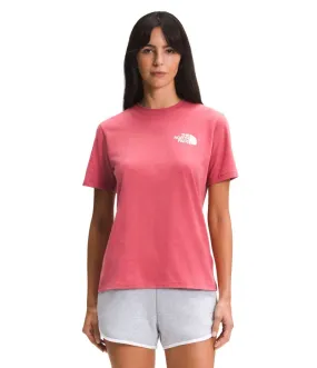 Camiseta Para Mujer Box Nse Tee Manga Corta Color Rosado The North Face