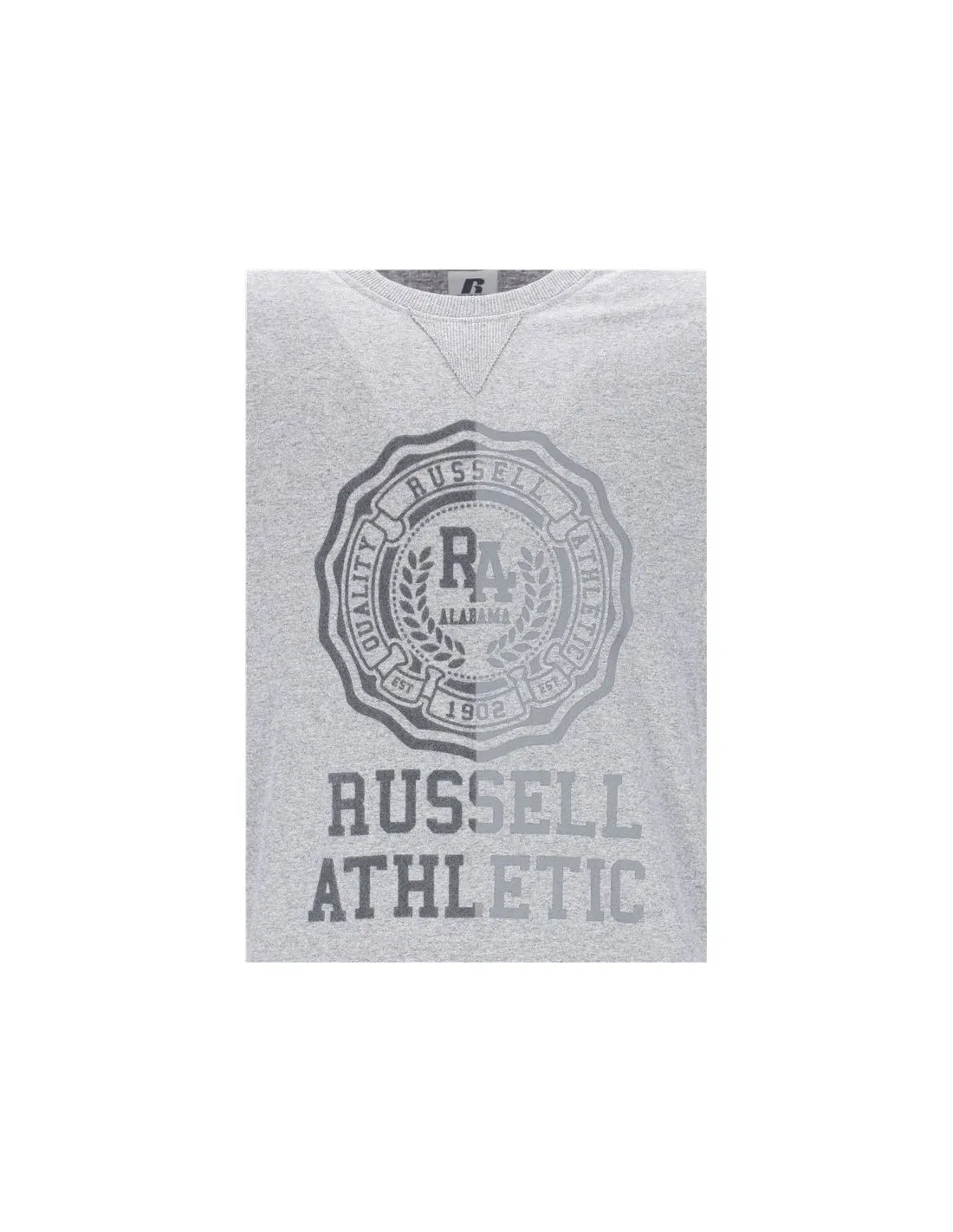 Camiseta Russell Manga Larga Ath Rose Collegiate Hombre Gris