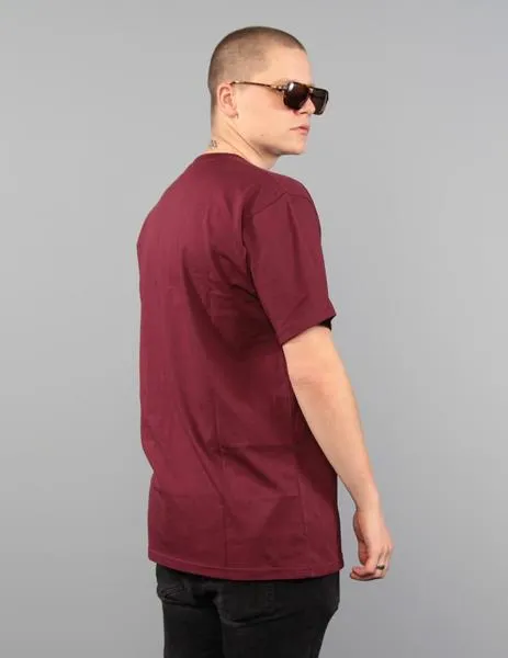 Camiseta VANS CLASSIC - Burgundy/White