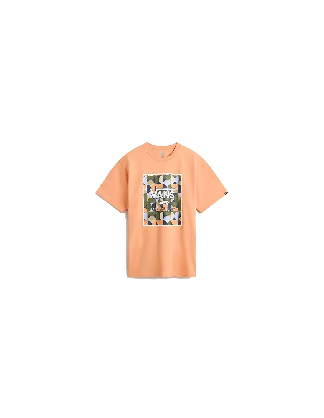 Camiseta Vans Classic Print Box Coral  Hombre