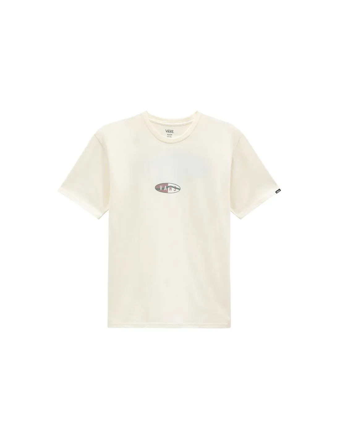 Camiseta Vans Oval Team Antique White Hombre