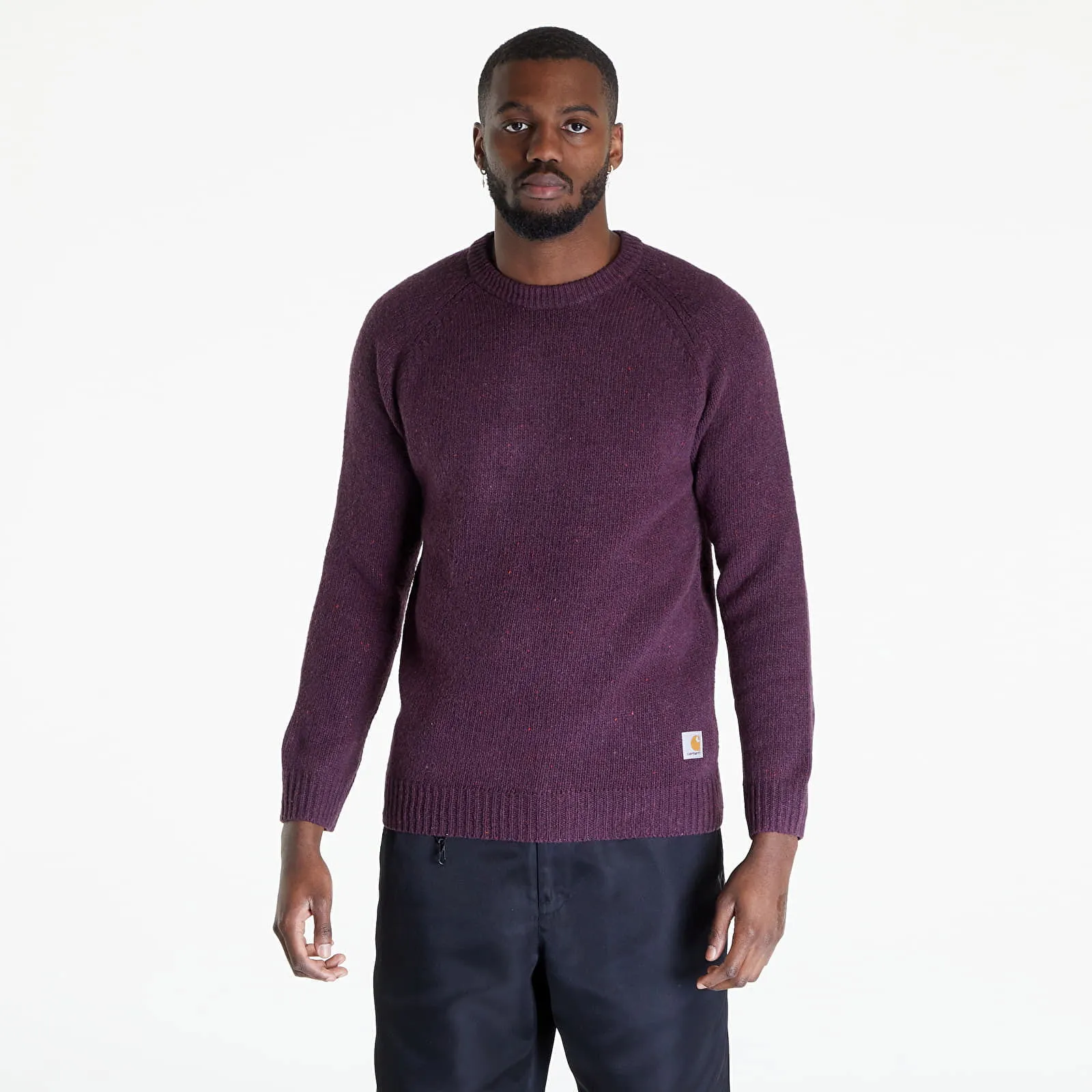 Carhartt WIP Men's sweater Anglistic Sweater Purple